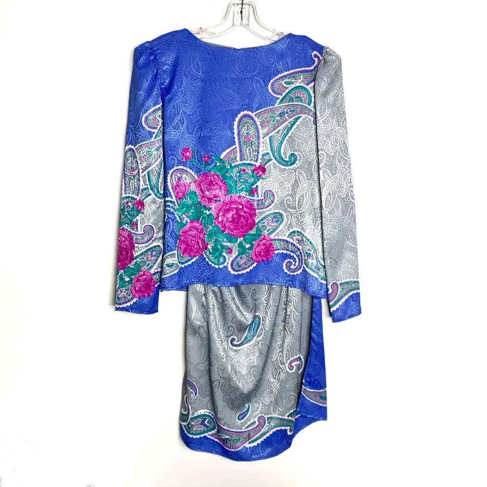 Vintage Paisley Hal Ferman by Donald Curtis Blouse and Skirt Outfit